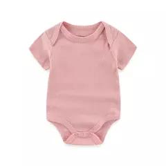 Kiddiezoom-bodysuits macios unisex para bebê, Onesies sólidos para recém-nascidos, roupas infantis, 4 estações, 100% algodão, 0-12M, 1 pc - comprar online