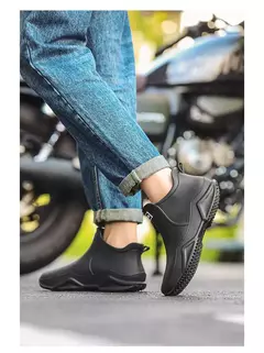 Botas de chuva antiderrapante impermeáveis para homens, sapatos de tornozelo alto para casal, caminhadas, pesca, água, chef, trabalho, ao ar livre, moda, novo - loja online