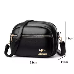 Bolsa mensageiro de couro macio para mulheres, bolso múltiplo, resistente ao desgaste, bolsa feminina de luxo, bolsa de alta qualidade - comprar online