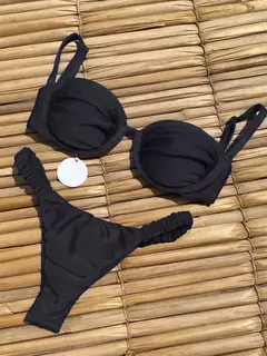 Imagem do Conjunto de biquíni sexy push up para mulheres, maiô brasileiro, moda feminina, roupa de banho monocromática, moda praia brilhante, 2021