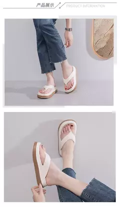 Imagem do Outlandish-eva flip flops para mulheres, solas grossas super macias, sapatos ao ar livre, antiderrapante, de alta qualidade, design moderno, para o verão