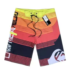 Calções de natação masculinos na moda de bain homme bermuda água praia shorts calças de secagem rápida havaiano praia férias wear - Wolf Magazine