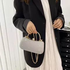 Pequena bolsa de ombro PVC para mulheres, bolsas crossbody, embreagem de viagem feminina, bolsa de luxo, festa, fofo, hit, 2023 - loja online