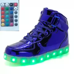 Imagem do USB LED Shoes com controle remoto para crianças e adultos, tênis luminosos com luzes, tênis para crianças, meninos e meninas, tamanho 25-42