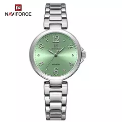 Naviforce relógio de pulso feminino, pulseira de aço inoxidável, impermeável, quartzo, romântico, marca superior, 2023 - loja online