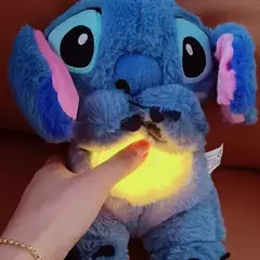 Boneca de pelúcia Stitch para crianças, Lilo e Stitch, brinquedo Kawaii acalma, Anime Baby Music, brinquedos leves para dormir, modelo de presente para criança, respiração, novo - loja online