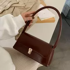 Bolsas Crossbody monocromáticas para mulheres, bolsa de ombro, bolsas axilas, bolsa feminina, marca de luxo, design de moda, 2023 - comprar online