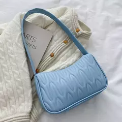 Imagem do Bolsa de axilas de couro PU para mulheres, bolsa casual, bolsas de ombro femininas, luxo