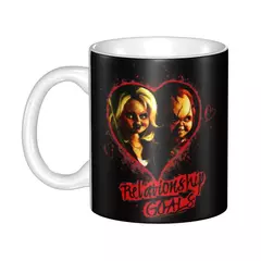 Personalizado horror assassino chucky canecas de café diy filme do jogo da cria - comprar online