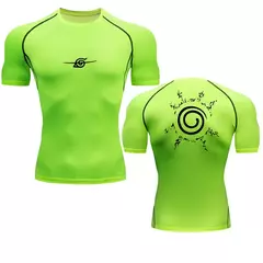 Imagem do Camisa esportiva de compressão anime masculina, camiseta de ginástica secagem rápida, camiseta esportiva fitness, tops de elasticidade, camiseta masculina, verão, outono