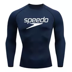 Camiseta apertada de manga curta para homens, Rash Guard, Tee Mergulho, Swimwear - comprar online