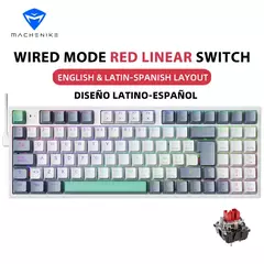 Machenike-K500 Teclado mecânico para jogos, Teclado com fio, Hot Swappable, 94 teclas, RGB Light, Mac, Windows - comprar online