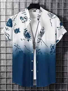 Camisa de praia de manga curta masculina, estampada flores 3D, tops respiráveis, festa ao ar livre, verão, novo, S-5XL, 2022 na internet