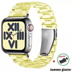 Pulseira Link Transparente para Apple Watch, Banda 44mm Ultra, 49mm, 41mm, 45mm, 40mm, 42mm, 38mm, iWatch Series 8, 7, 6, 5, 4, 3, SE - Wolf Magazine