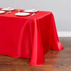 Monocromática Toalha De Mesa De Cetim, Cobertura De Mesa, Toalha De Mesa, Sobreposição, Aniversário, Casamento, Banquete, Restaurante, Festival, Fornecimento De Festa