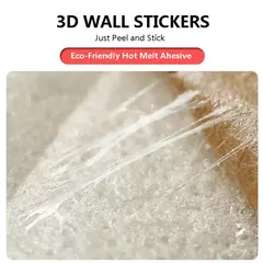 3D Simples Tijolo Padrão Adesivos de Parede, Espessado, À Prova de Som, Impermeável, À Prova de Umidade, DIY, 15Pcs, 20Pcs, 40Pcs na internet