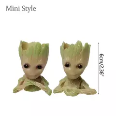 Desenhos animados Groot Figurines para Decoração de Casa, Modelo Miniatura, Desktop Display, Artesanato, Árvore Homem Ornamento, Decoração Do Escritório, 5cm - comprar online