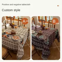 Multi Funcional Toalha de Mesa Fio de Algodão, Mesa de Jantar, Sala de estar ao ar livre, dupla face Camp e Picnic Mat Disponível - comprar online