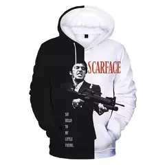 Scarface-Homens e Mulheres 3D Impresso Hoodies Filme, Moletom Moda, Harajuku Streetwear, Hoodie de grandes dimensões, Pullover, Tony Montana, Novo - comprar online