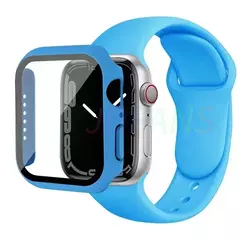 Caixa de vidro e pulseira para Apple Watch, Apple Watch Band, Protetores de Tela, iWatch Series 8, 7, 6, SE, 5, 4, 42mm, 44mm, 41mm, 40 milímetros, 38 milímetros, 45 milímetros, 49 milímetros - loja online