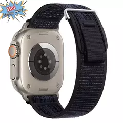 Pulseira de Nylon para Apple Watch, Pulseira Respirável, Ultra 2, 49mm, Série 9, 8, 7, 45mm, 41mm, Esportes para iWatch 6, 5, 4, 3, SE, 44 milímetros, 40 milímetros, 42 milímetros - loja online