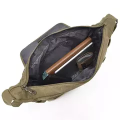 Tilorraine-lona messenger bag para homens, bolsa de ombro multi-bolso, bolsa de mão de grande capacidade - comprar online