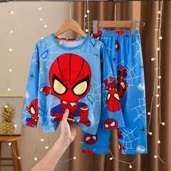 Conjunto de pijamas de manga comprida infantil, pijamas de menino Elsa, roupas infantis, roupas infantis, primavera, outono, novo - comprar online