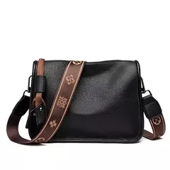 Sacola de couro genuíno para mulheres, alta qualidade, luxo, couro macio, ombro, sacos crossbody para senhoras, saco mensageiro feminino, moda, 2024 - Wolf Magazine