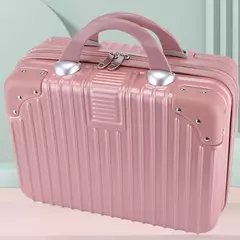 Mini Bagagem Cosmetic Box, Mão Bagagem Organizador, Maquiagem Case, Pequena Mala De Viagem, Caixa De Senha, Boarding Case, 14";;VERDADEIRO;;"D