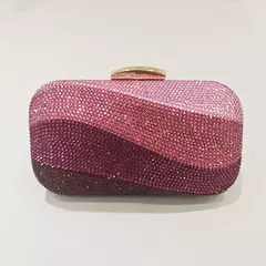 Imagem do Bolsa de ombro strass cristal brilhante de luxo para mulheres, mini bolsa para festa de casamento, corrente, bolsa noite, banquete, moda senhora