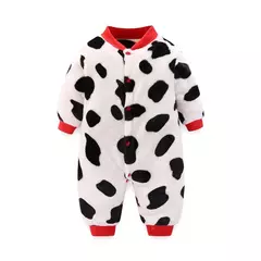 Macacão de flanela macia para bebê recém-nascido, jaqueta infantil para meninas e meninos, macacão de bebê, roupas de primavera e inverno, 0-18 meses - comprar online