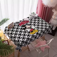 Toalha De Mesa Mickey Mouse Dos Desenhos Animados Da Disney Para Crianças, Mesa De Jantar Americana, Toalha De Mesa De Café Retro, Toalha De Mesa Quadrada na internet