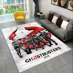 Imagem do 3D Cartoon G-Ghostbusters filme área tapete, tapete tapete para sala de estar q