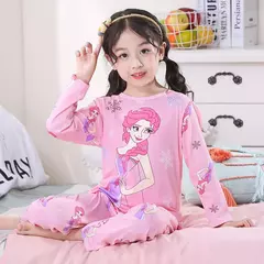 Conjunto de pijamas de manga comprida infantil, Winnie the Pooh Desenhos animados, Mickey e Minnie, menino e menina - comprar online