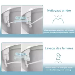 SAMODRA-Pulverizador não elétrico do bidé do bocal duplo, assento do toalete, acessórios do banheiro, chuveiro higiênico, mão direita e esquerda