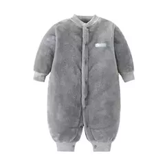 Macacão de flanela macia para bebê recém-nascido, jaqueta infantil para meninas e meninos, macacão de bebê, roupas de primavera e inverno, 0-18 meses - Wolf Magazine