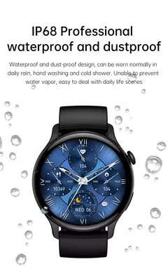 Imagem do Smartwatch True AMOLED para mulheres, tela feminina, sempre mostrar a hora, 466x466 HD, rastreador de saúde, chamadas de voz, smartwatch para Xiaomi, 2024