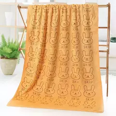 Cute Rabbit Microfiber Bath Towel, Soft Kawaii Towel, Quick Dry, Fit for Baby Kids, Meninos, Meninas, Praia, Natação, Absorvente, 50x100cm