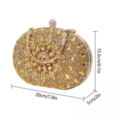 Luxo Diamante Cristal Embreagem para Mulheres, Saco De Noite, Bolsa De Bolso Do Telefone Celular, Carteira Feminina, Festa De Casamento, Presente De Qualidade, Novo - loja online