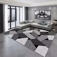 Tapete geométrico nórdico para sala de estar Tapetes de grande área Tapete de banheiro moderno Decoração luxuosa Mesa de sofá Tapis - Wolf Magazine