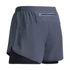 Calções de treino de fitness Quick Dry masculino, ginásio, corrida para praia, deck duplo, roupa desportiva de exterior 2 em 1, novo para verão, 2022 - loja online