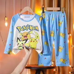 Pijamas Pokémon unissex para crianças, roupas da moda para meninos e meninas, crianças e meninas - loja online