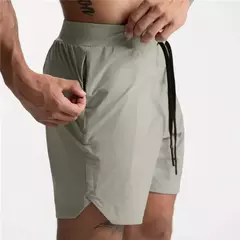 Imagem do Shorts Jogger Quick Dry masculino, calças curtas para musculação, com bolso com zíper, ginástica fitness, verão 2022