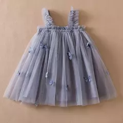 Vestido Borboleta 3D para Bebé Menina, Roupa Infantil, Festa de Aniversário, Vestidos Luxuosos Elegantes, Roupas Doce Verão, Novo, 1-5Y na internet