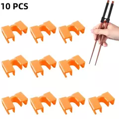 Durável Dobradiça Conector Chopsticks, Pequeno, Fácil Uso, Chopstick Trainer, Portátil, Reutilizável, Ajudante, Japonês, Assistente de Treinamento, 8 Pcs, 10Pcs