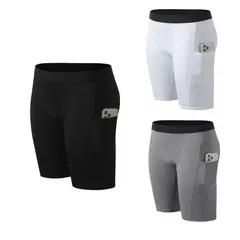 Calções de Compressão Crossfit Masculino, Calções de Ginásio, Fitness, Basquete, Calças Justas de Treino Masculinas, Roupa Corrida, Secagem Rápida, Verão - comprar online