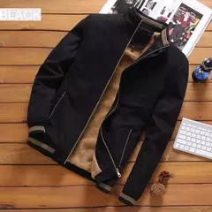 Outono e Inverno Espessurado Quente Windbreaker Homens Piloto Jaqueta Jaqueta Dos Homens Jaqueta De Lã Casaco De Beisebol Militar Dos Homens 5XL na internet