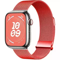 Correia para Apple Watch Band, Pulseira Milanese, Cinto de Metal, 45mm, 44mm, 42mm, Ultra 49mm, 38mm, 40mm, 41mm, iWatch Series 9, 8, 7, 6, 5, 3, SE