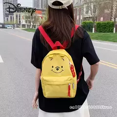 Disney Winnie urso mochila infantil, saco de armazenamento de grande capacidade, desenhos animados fofos, de alta qualidade, cor sólida na internet