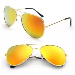 Imagem do FOENIXSONG-Óculos de Sol Gradiente Redondo para Homens e Mulheres, Pilot Sunglasses, Fashion